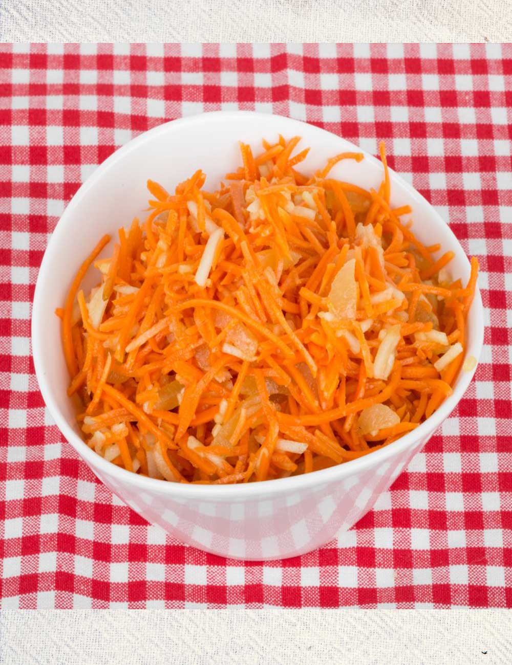 carottes rapées aux pommes