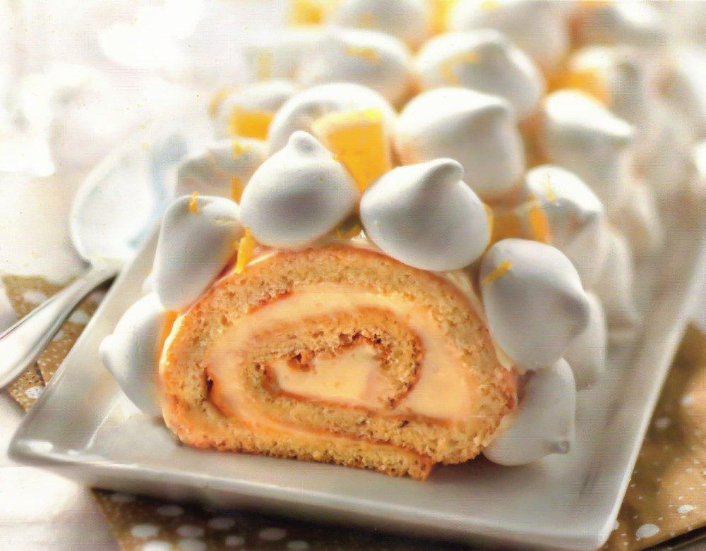 Buche citron et petites meringues