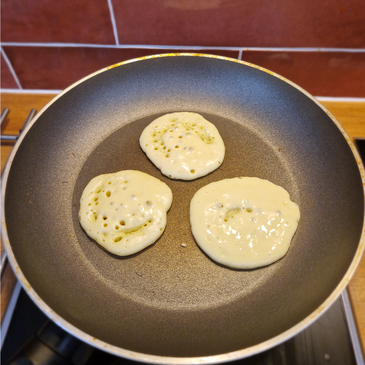 Blinis cuisson